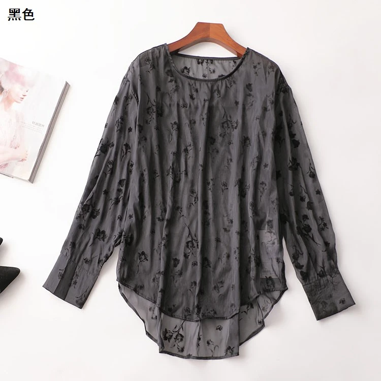 243918秋中长款长袖圆领上衣