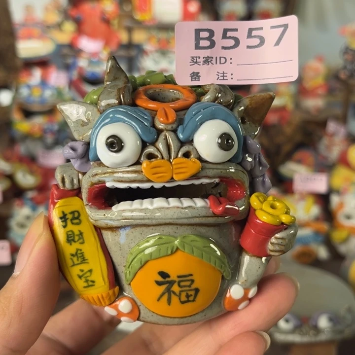 泥塑纯手工茶宠摆件