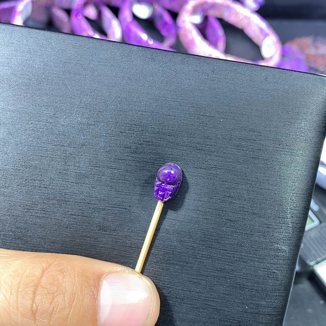 苏纪石（舒俱来）未镶嵌南非舒俱来皇家紫貔貅单珠