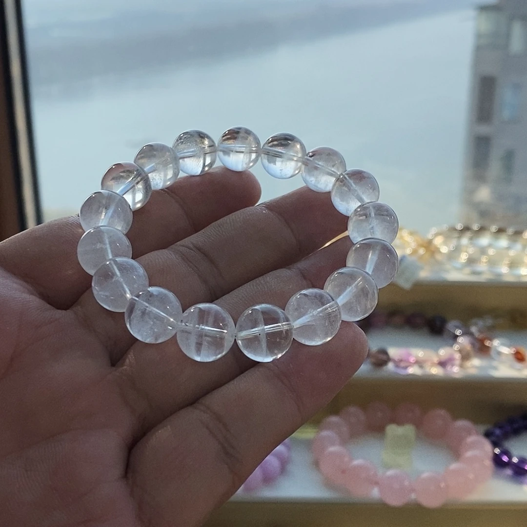 未镶嵌水晶手链白幽灵千层水晶手串