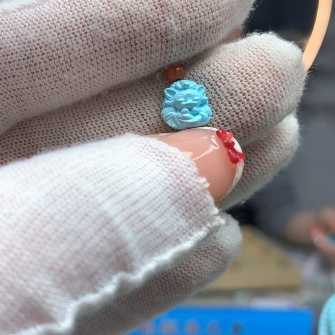 绿松石未镶嵌挂件