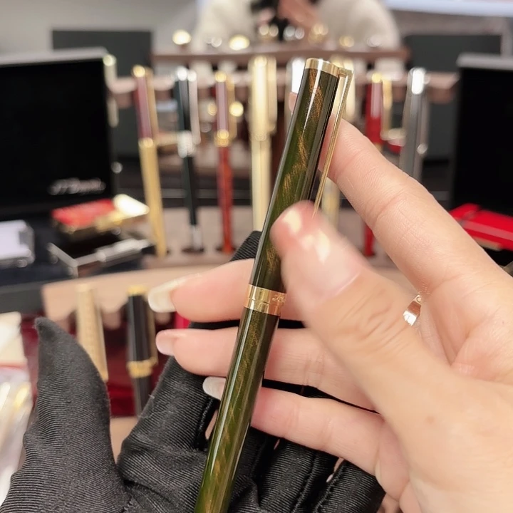 银都家漆面木纹18k钢笔