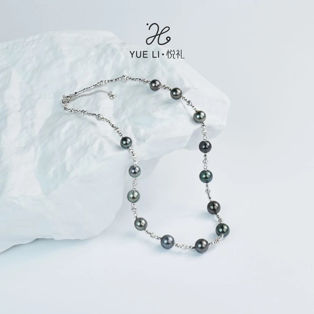 【悦礼】【星河】海水大溪地设计款满天星8-10mm项链 S925银