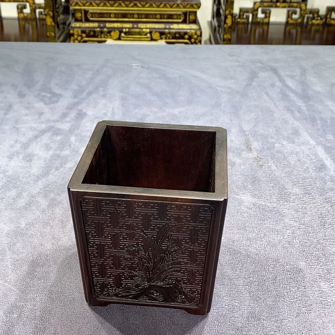 1***9红酸枝木类成套家具5个笔筒