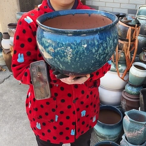 口30高21瑕疵盆子。