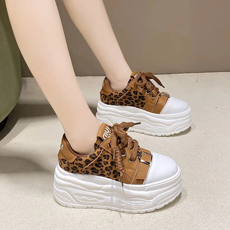 【商场撤柜】厚底鞋女新款爆款秋季休闲运动百搭增高时尚松糕老爹鞋