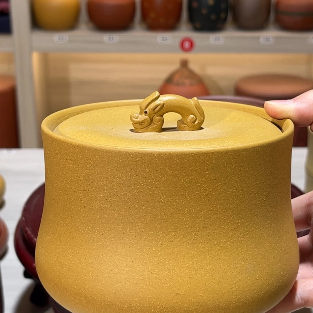 紫砂茶叶罐浅**笑醒茶罐