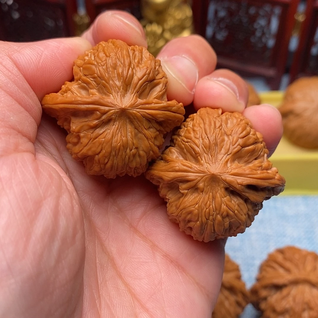 文玩核桃把件全品山地正磨36尺