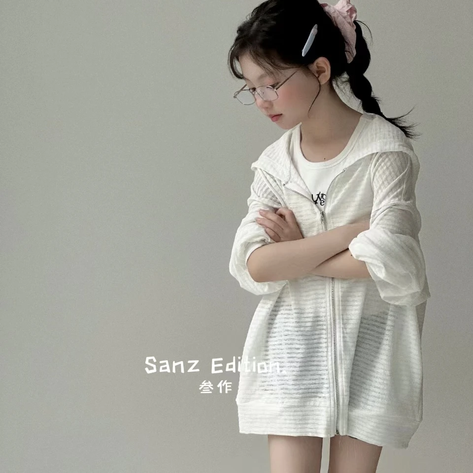 091儿童条纹防晒外套