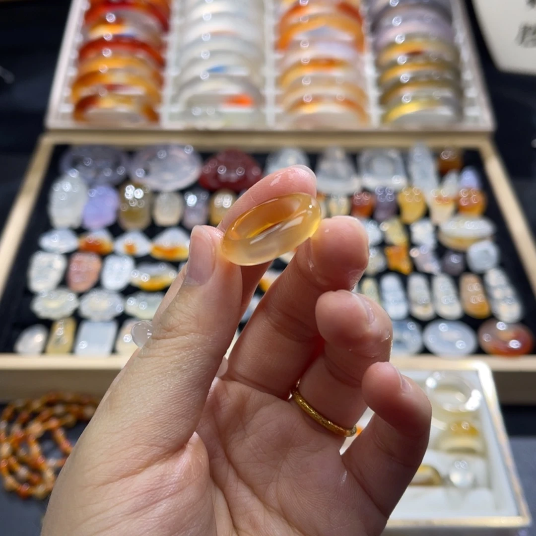 玛瑙/玉髓未镶嵌戒指