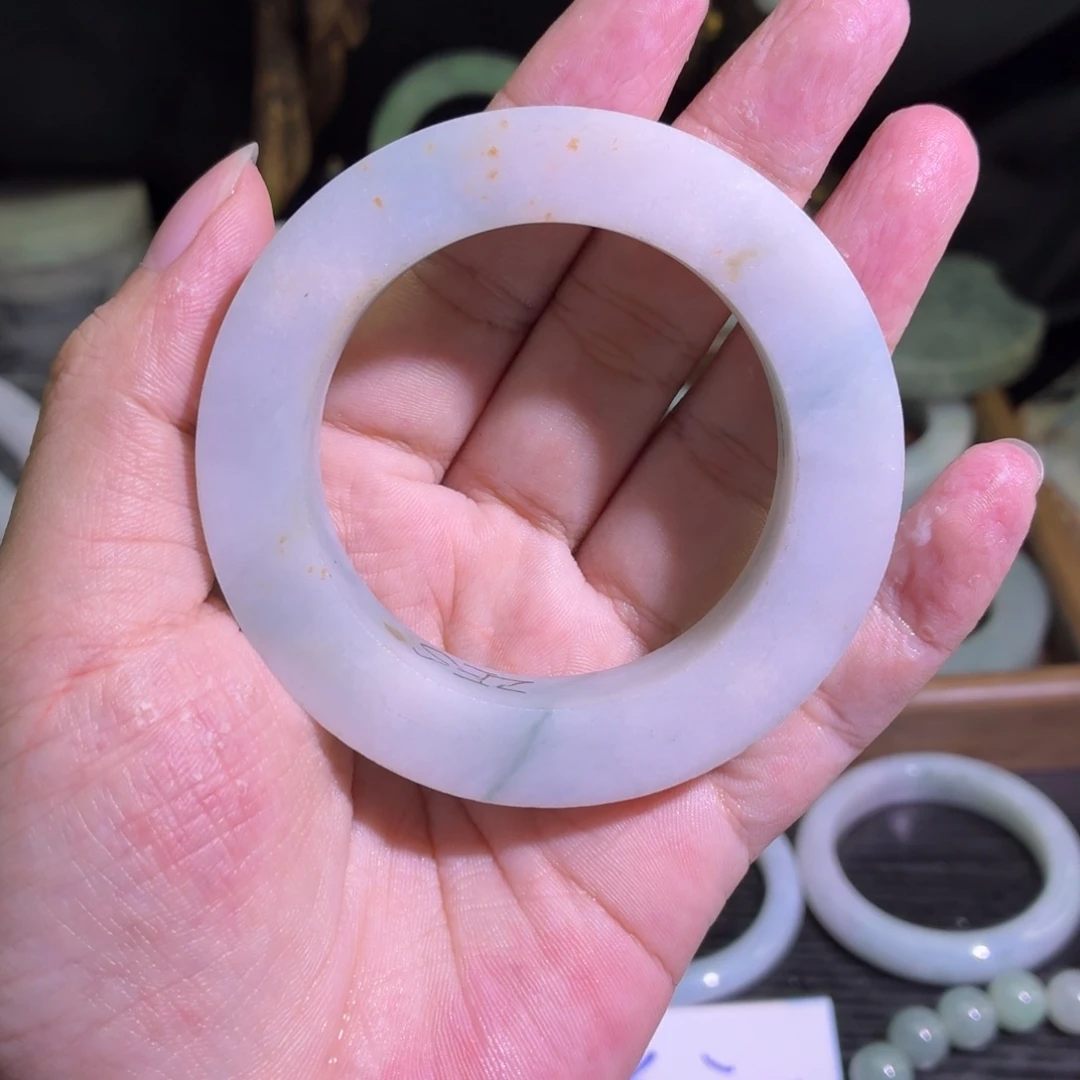 定制翡翠未镶嵌翡翠A货毛胚手镯定制