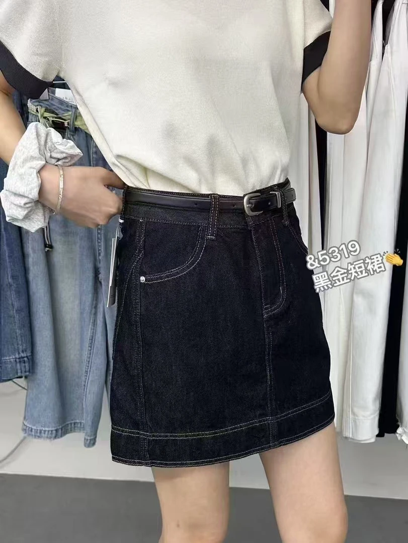 妞总5319夏季牛仔裙新款时尚休闲女百搭显瘦宽松