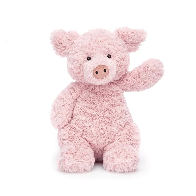 英国jellycas粉色小猪柔软可爱公仔安抚毛绒玩具玩偶公仔送礼佳品