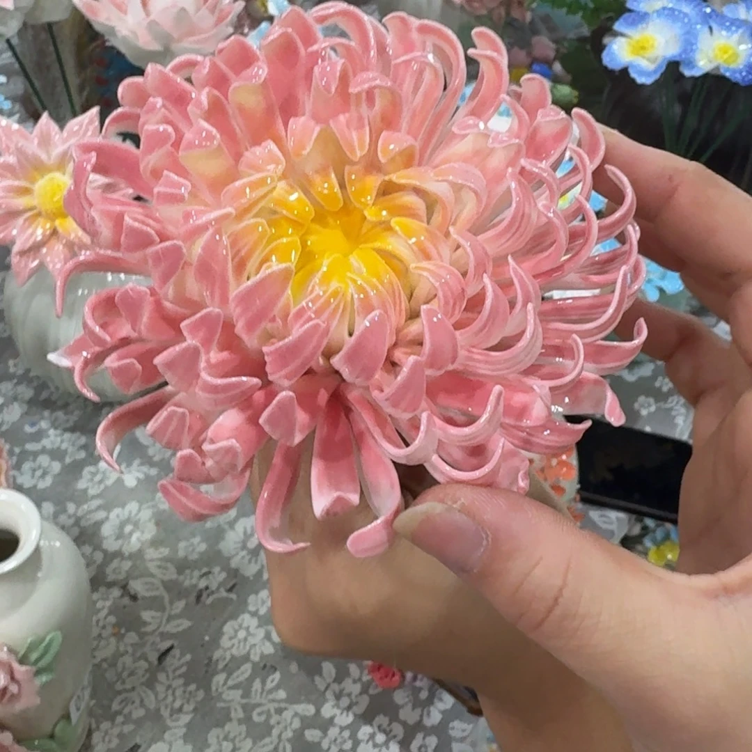 陶瓷花拍满20元发货，随意退款的拉黑