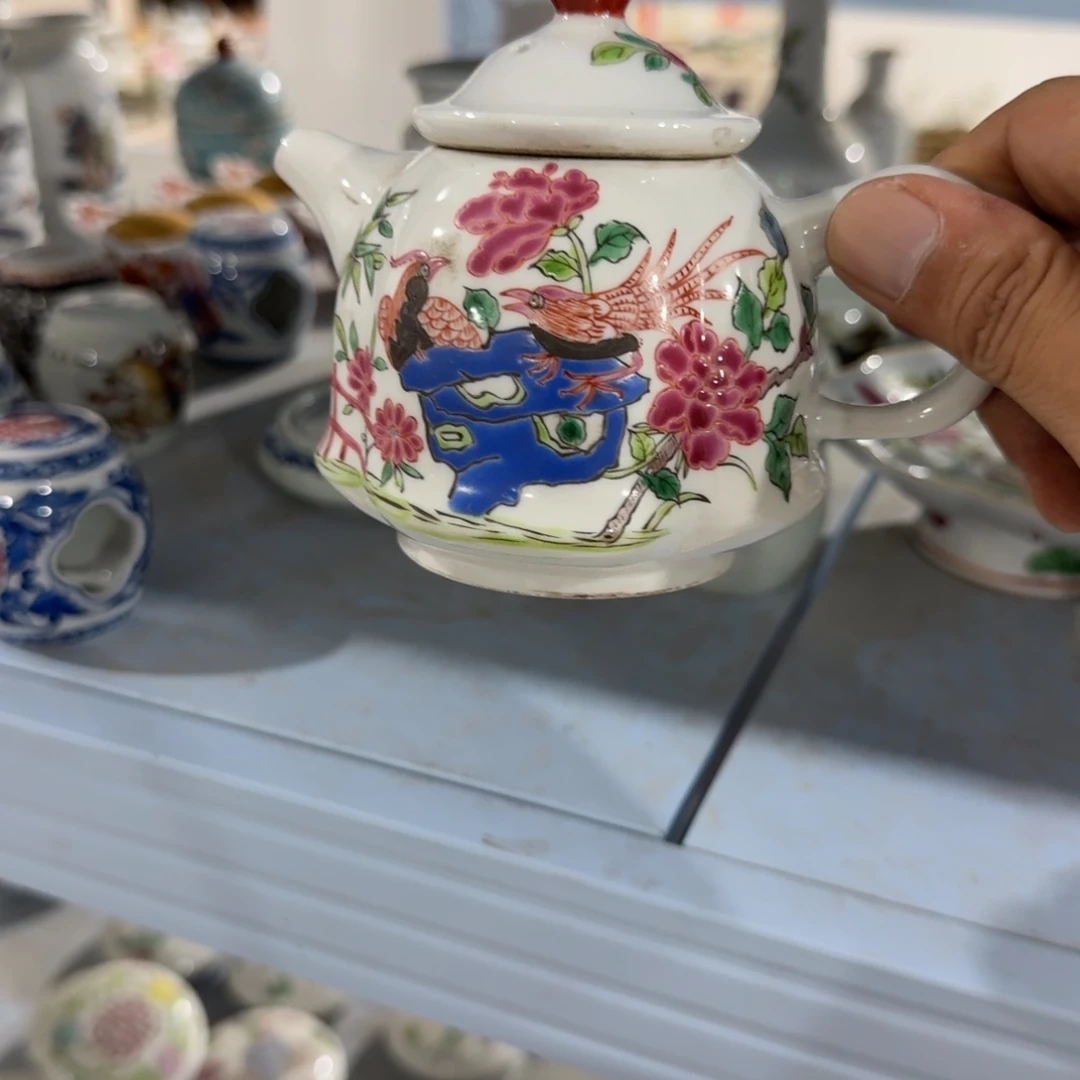 瓷片摆件手绘瓷器全部处理