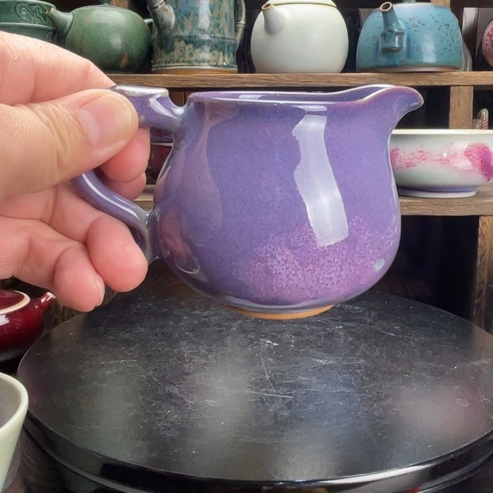 妙***德瓷杯子钧瓷窑变公道杯