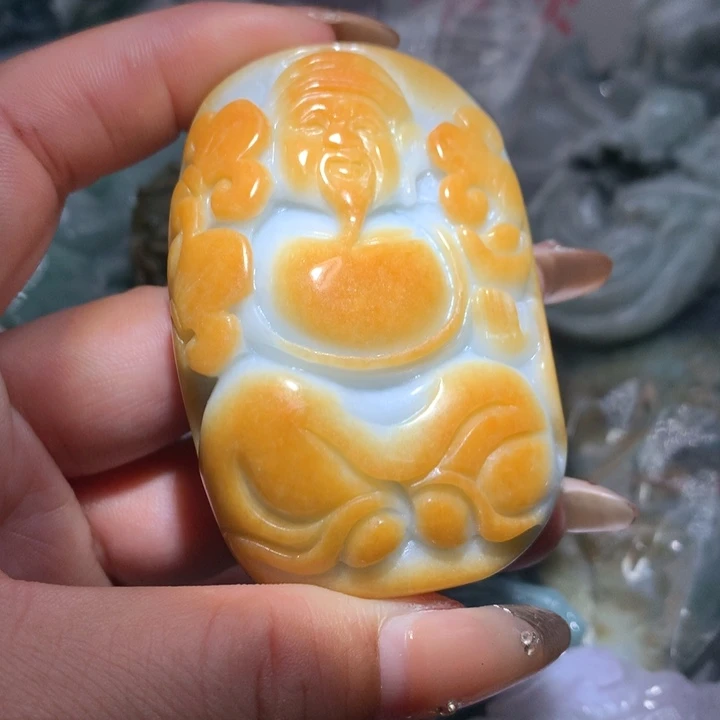 翡翠未镶嵌颈饰保真天然A货翡翠