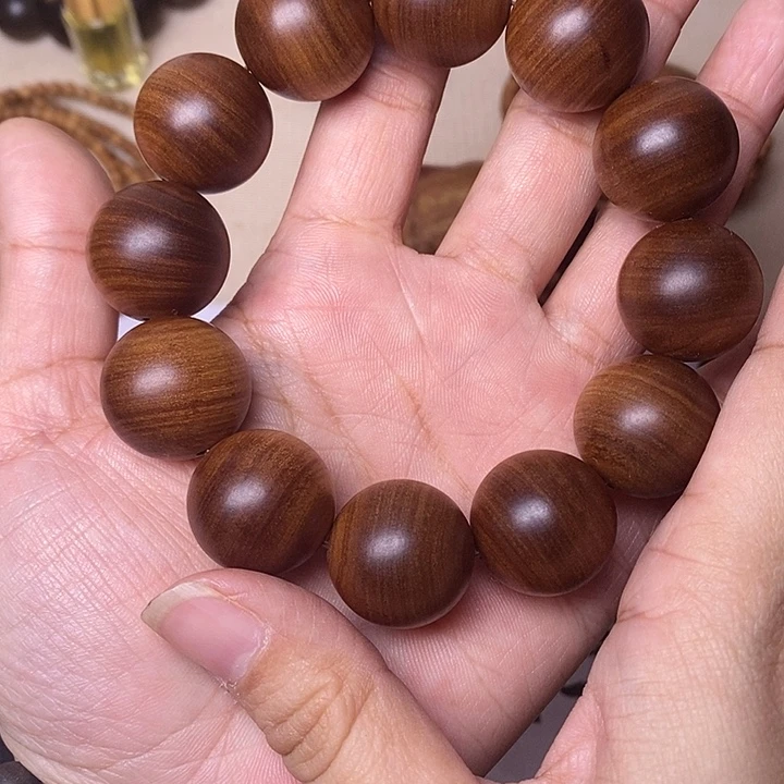 檀香木手串/手链老山檀香黑肉虎皮纹2.0沉水