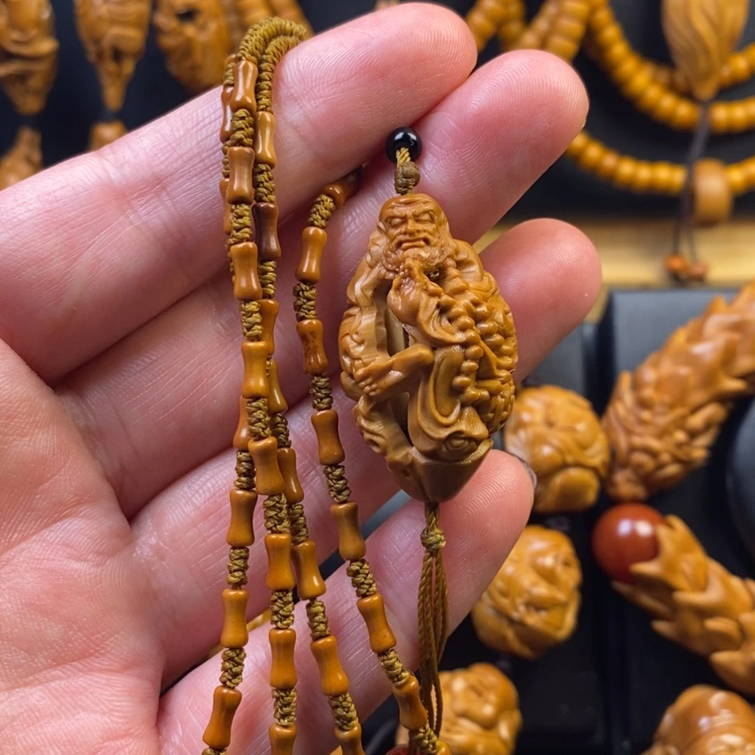 橄榄核手串达摩链子