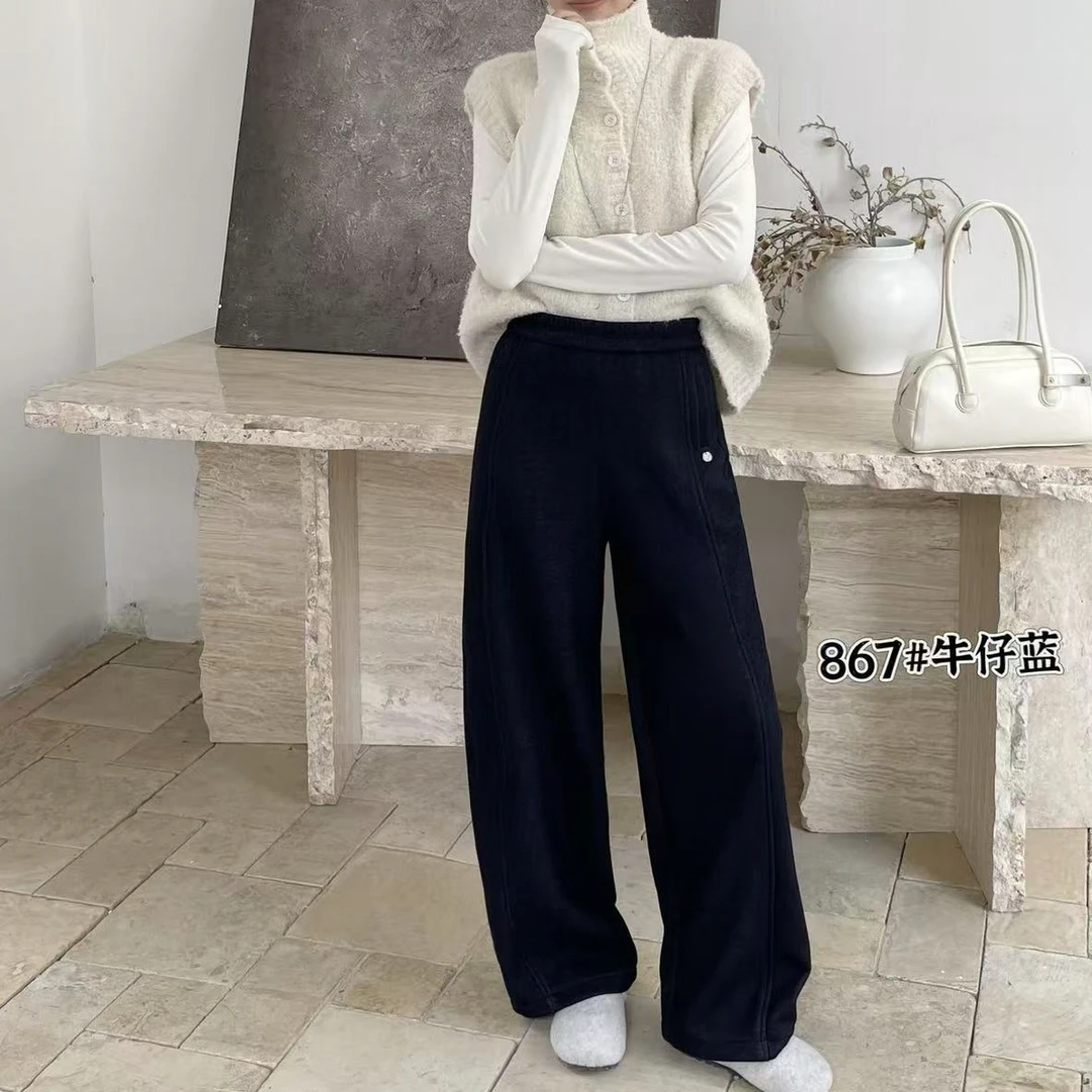《GZZY》#867高品质好面料厚实一体绒宽松显瘦休闲裤