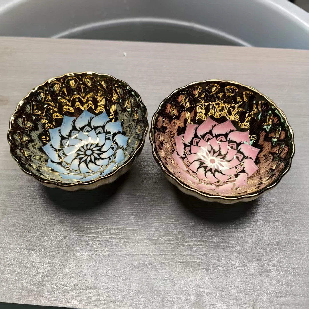 花开富贵对杯裸 茶器茶杯主人杯D（无礼盒）