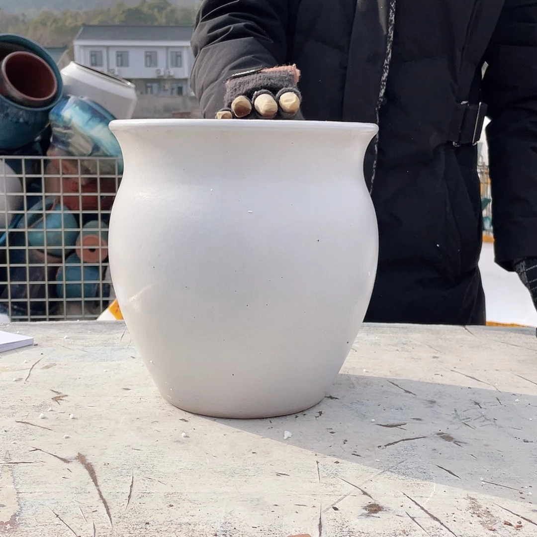 红陶王嫂花盆0217-五大白