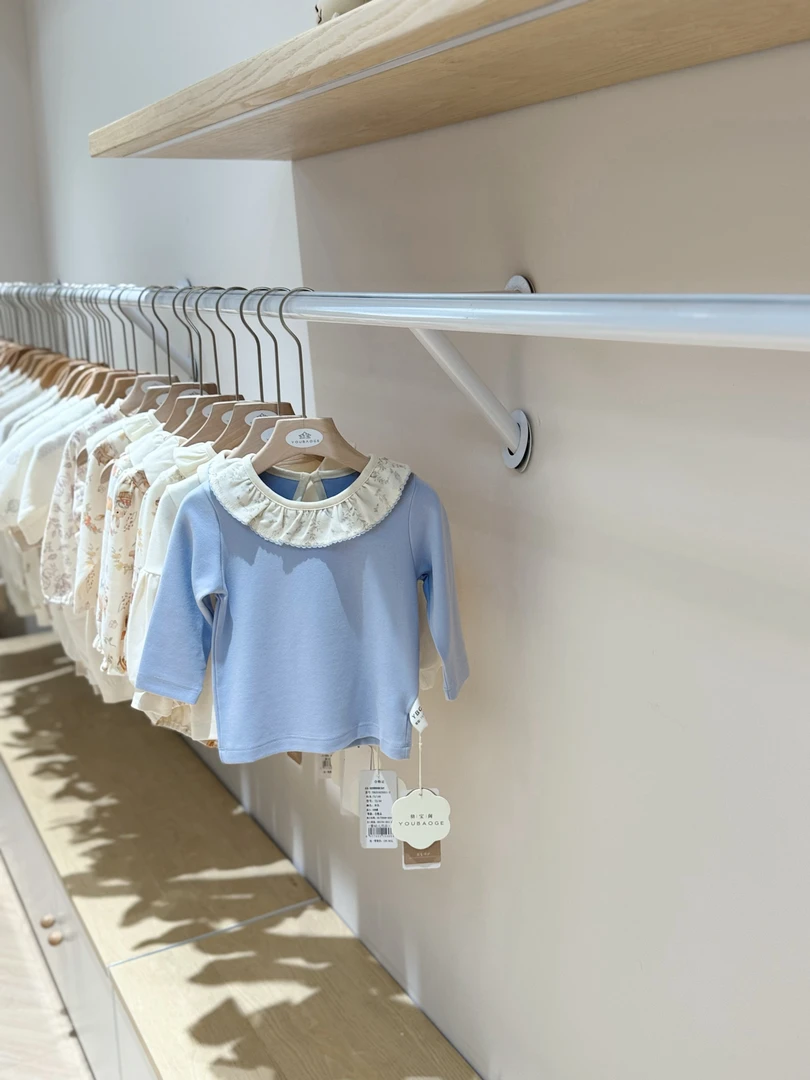 婴幼儿服饰蓝色上衣打底衣丛林话语牛仔韩版打底衫91625013