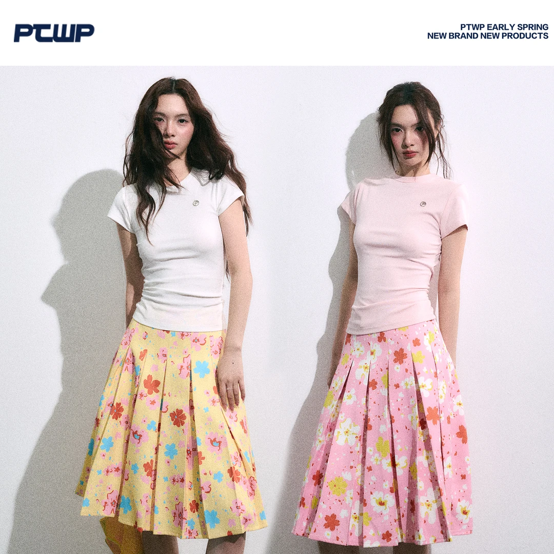 PTWP 盛夏花园 2025年夏季新款 百褶裙