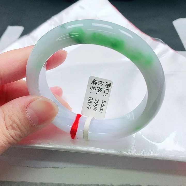 翡翠未镶嵌手镯手镯56