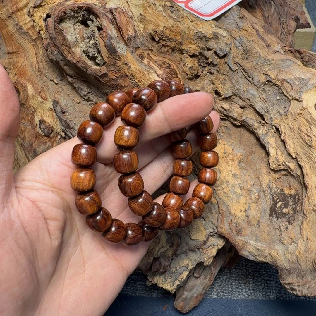 黄花梨/降香黄檀手串/手链海南黄花梨精工1011多样性发一