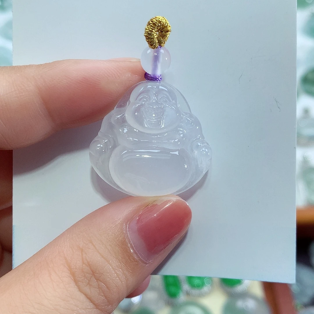 翡翠未镶嵌颈饰佛