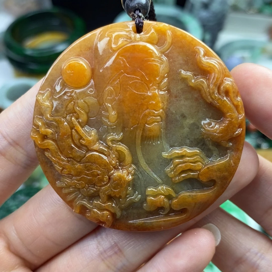 颈饰未镶嵌翡翠吊坠