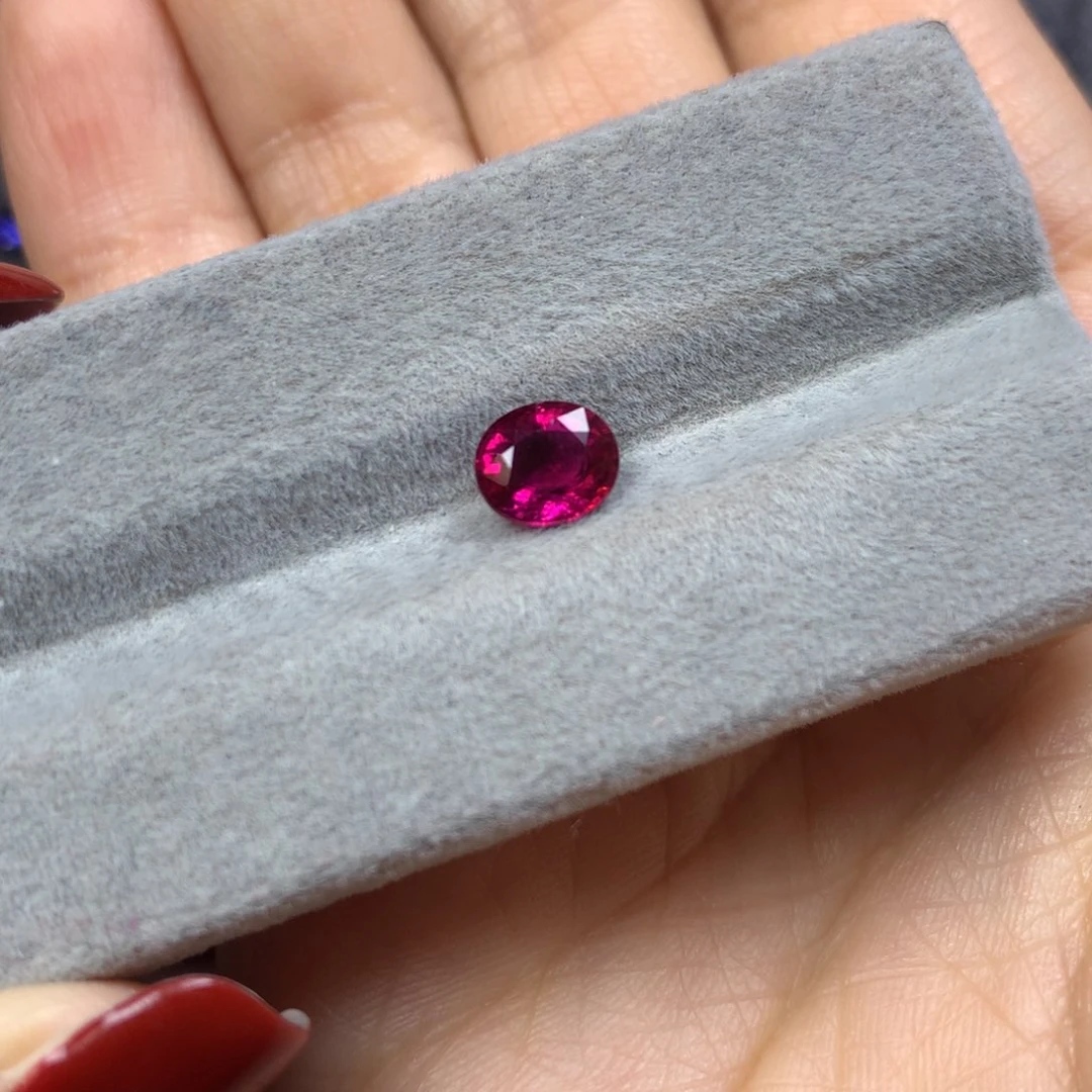 碧玺裸石未镶嵌火龙果色卢比莱