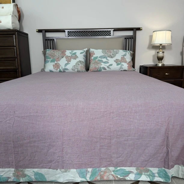 【花吟】云锦棉色织提花240*250床单枕套三件套