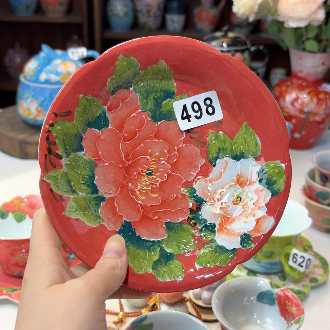 景德镇手绘高温釉下彩陶瓷茶具