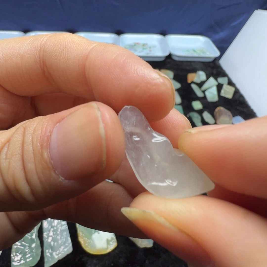 翡翠裸石缅甸翡翠A货种水料