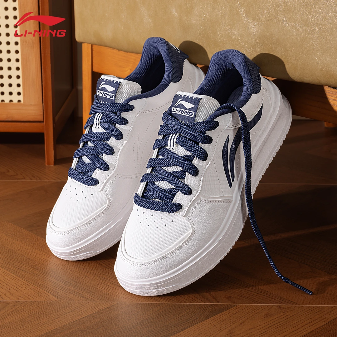 李宁元宵男鞋板鞋秋季2025新款厚底增高休闲鞋子时尚轻弹运动鞋男