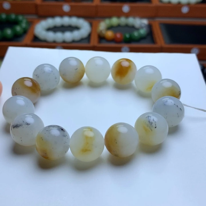 和田玉手串未镶嵌