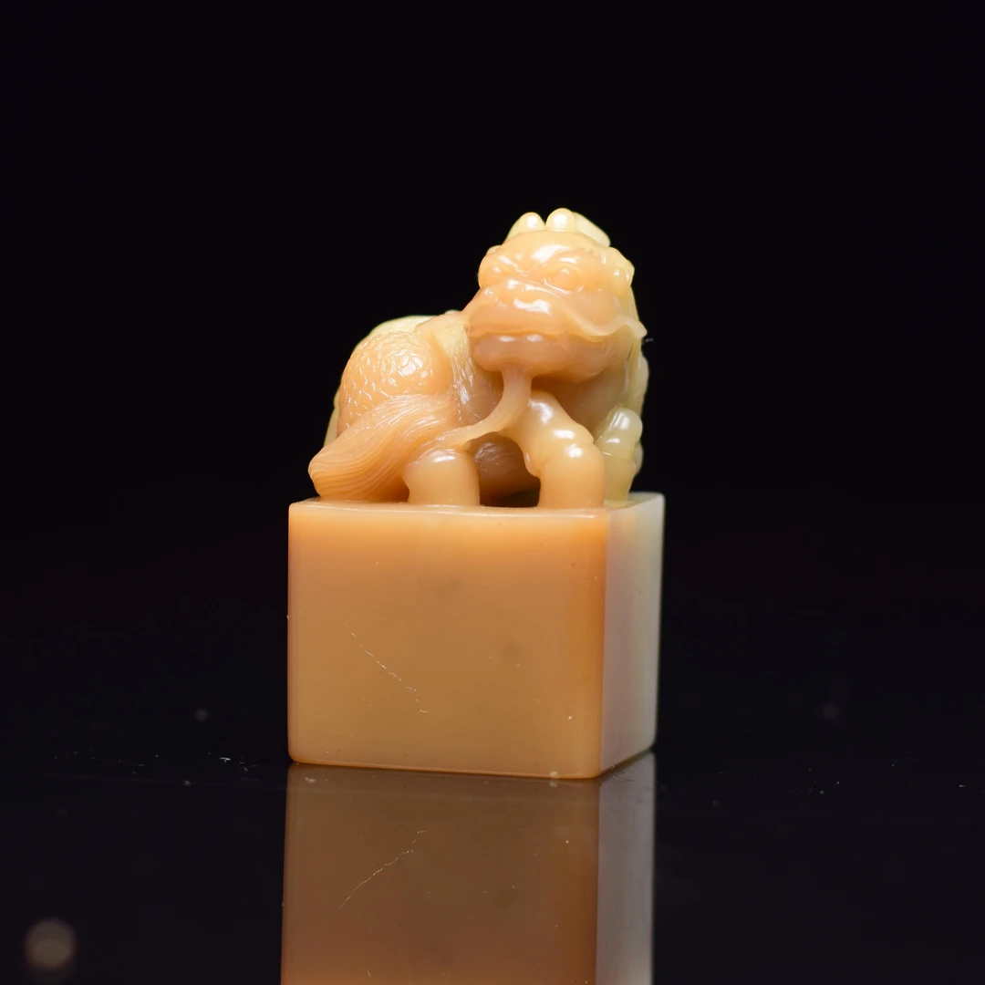 寿山石芙蓉麒麟钮印章10