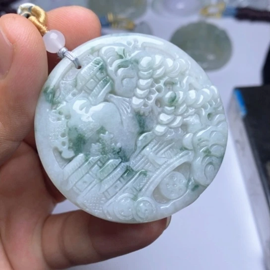 颈饰未镶嵌翡翠翡翠