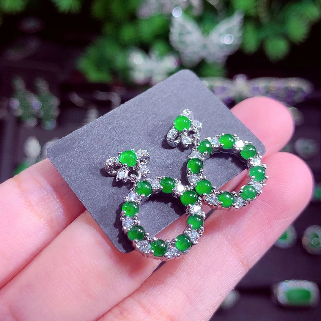 颈饰未镶嵌翡翠天然