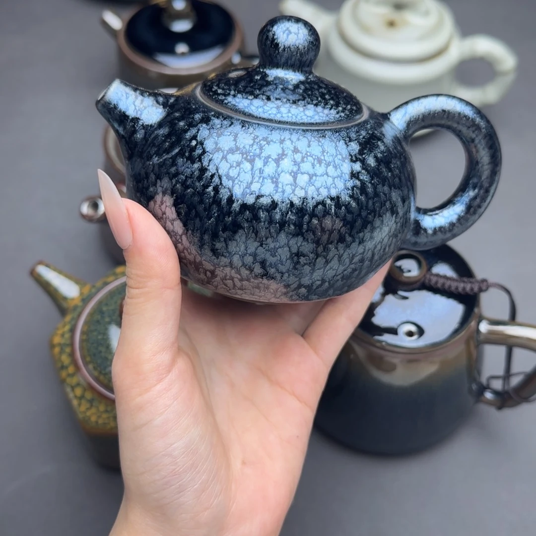 茶盏建阳建盏铁胎茶壶