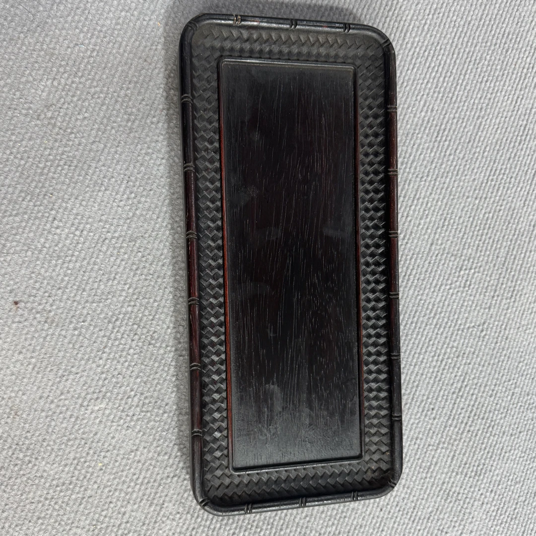 紫檀 竹节长茶盘