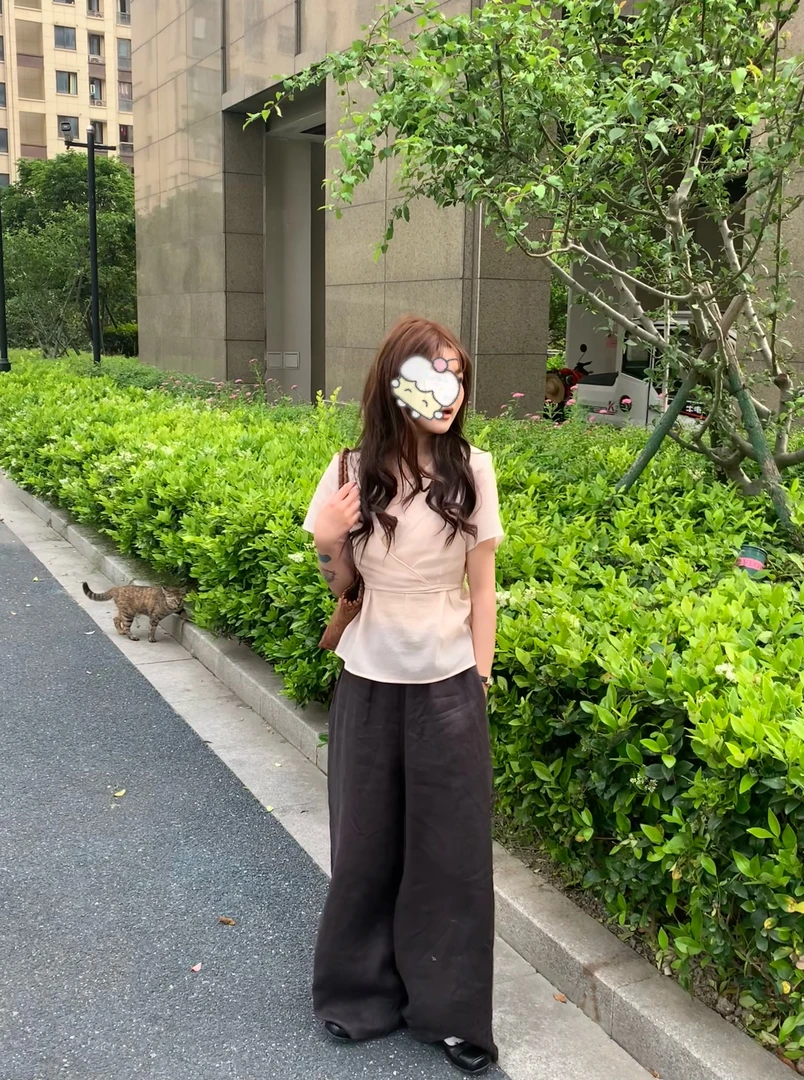 [色织100亚麻】泡菜apm亚麻裤好好穿