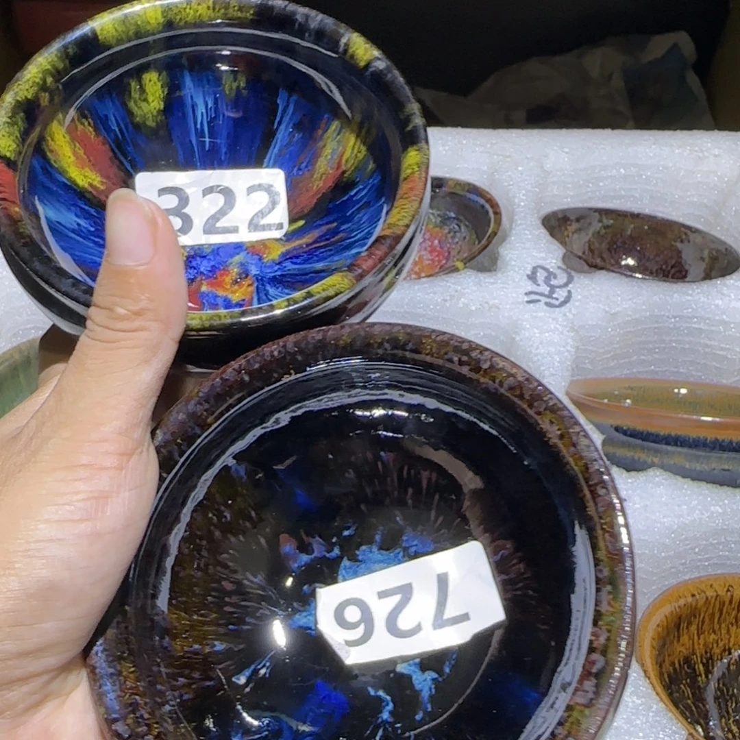 王***祥茶盏福建盏茶器两只将军