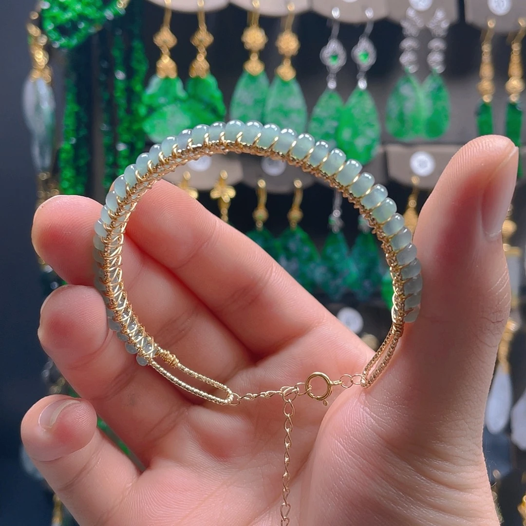 翡翠未镶嵌耳饰翡翠