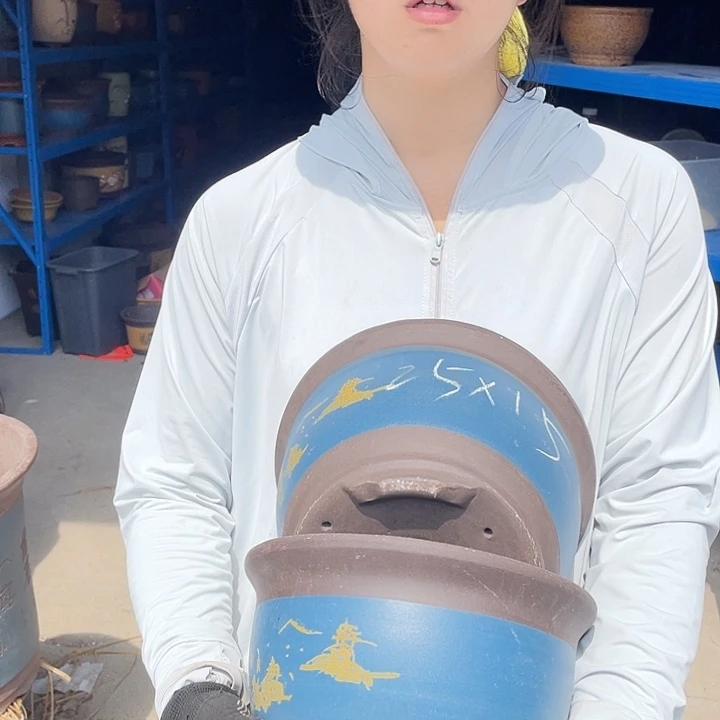 25+25蓝色花盆花盆花盆花盆