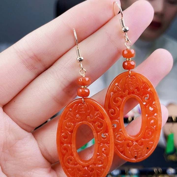 翡翠耳饰未镶嵌饰品