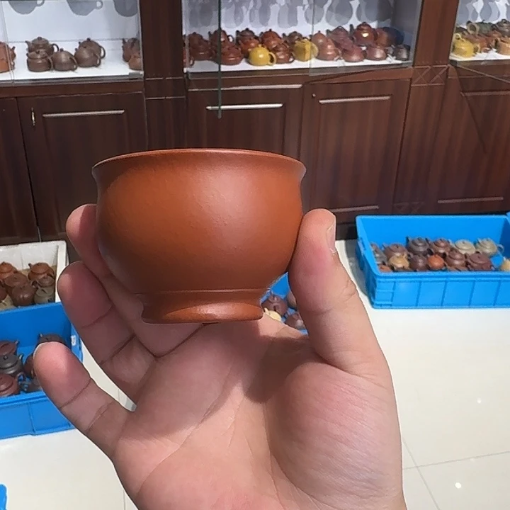 紫砂茶壶朱泥杯子