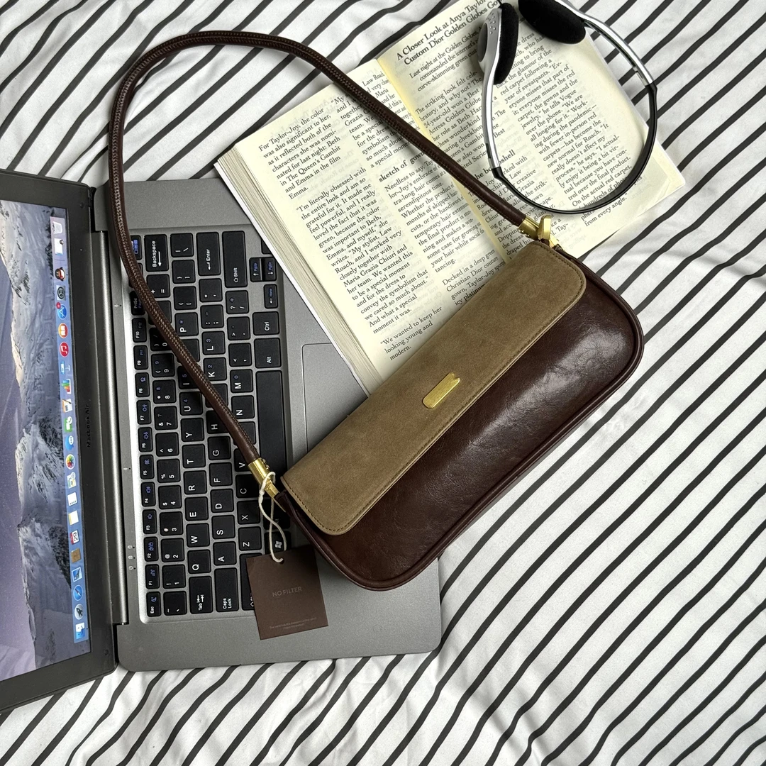 一张同学【长约26宽7高10单位厘米】时尚手提单肩包C8392摩卡色